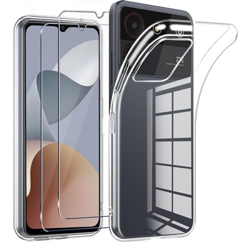 LYJERRY 1Pcs Schutzhülle für ZTE Blade A34 Handyhülle + 2Pcs panzerglas für ZTE Blade A34 Hülle durchsichtig Stoßfest Cover Silikon Handytasche und Displayschutzfolie LYJERRY 1Pcs Schutzhülle für ZTE Blade A34 Handyhülle + 2Pcs panzerglas für ZTE Blade A34 Hülle durchsichtig Stoßfest Cover Silikon Handytasche und Displayschutzfolie von LYJERRY
