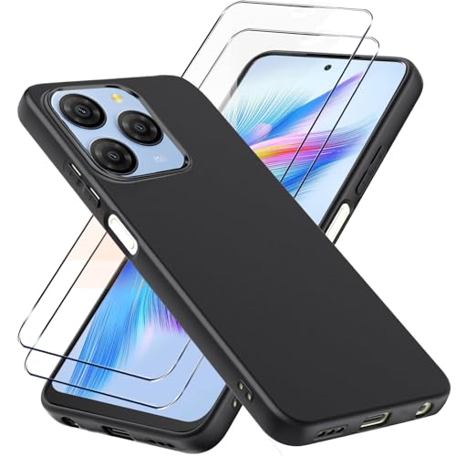 LYJERRY Handyhülle Kompatibel mit Blackview Shark 9 Hülle + 2Pcs Schutzglas Kompatibel mit Blackview Shark 9 Hülle Stoßfest Cover Schutzhülle Silikon Case Weich Schwarz hülle und Schutzglas LYJERRY Handyhülle Kompatibel mit Blackview Shark 9 Hülle + 2Pcs Schutzglas Kompatibel mit Blackview Shark 9 Hülle Stoßfest Cover Schutzhülle Silikon Case Weich Schwarz hülle und Schutzglas von LYJERRY