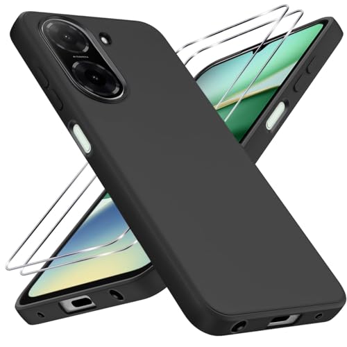 LYJERRY Handyhülle Kompatibel mit Redmi A5 4G Hülle + 2Pcs Schutzglas für Redmi A5 4G Hülle Stoßfest Cover Schutzhülle Silikon Case Weich Schwarz hülle und Schutzglas LYJERRY Handyhülle Kompatibel mit Redmi A5 4G Hülle + 2Pcs Schutzglas für Redmi A5 4G Hülle Stoßfest Cover Schutzhülle Silikon Case Weich Schwarz hülle und Schutzglas von LYJERRY