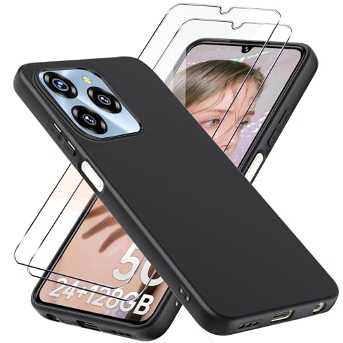 LYJERRY Handyhülle für Oukitel C50 Hülle + 2Pcs Schutzglas für Oukitel C50 Hülle Stoßfest Cover Schutzhülle Silikon Case Weich Schwarz hülle und Schutzglas LYJERRY Handyhülle für Oukitel C50 Hülle + 2Pcs Schutzglas für Oukitel C50 Hülle Stoßfest Cover Schutzhülle Silikon Case Weich Schwarz hülle und Schutzglas von LYJERRY