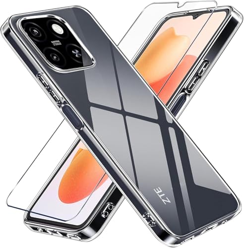 LYJERRY Hülle Transparent Weich für ZTE Blade A55 / A35, Schutzglas mit Schutzhülle Bumper Cover Silikon Gel, Stoßdämpfend, Glatt, Einfarbig, Wasserdicht LYJERRY Hülle Transparent Weich für ZTE Blade A55 / A35, Schutzglas mit Schutzhülle Bumper Cover Silikon Gel, Stoßdämpfend, Glatt, Einfarbig, Wasserdicht von LYJERRY