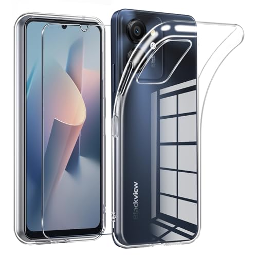 LYJERRY Hülle Transparent Weich handyhülle für Blackview Color 8 Hülle,1Schutzglas und 1hülle Schutzhülle Bumper Cover Silikon Gel für Blackview Color 8 Hülle durchsichtig LYJERRY Hülle Transparent Weich handyhülle für Blackview Color 8 Hülle,1Schutzglas und 1hülle Schutzhülle Bumper Cover Silikon Gel für Blackview Color 8 Hülle durchsichtig von LYJERRY