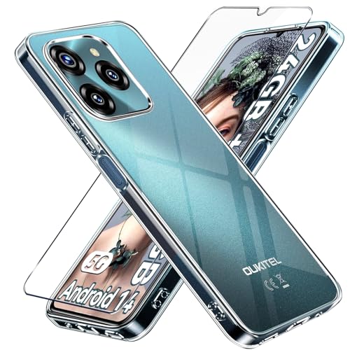 LYJERRY Hülle Transparent Weich handyhülle für Oukitel C50 Hülle,1Schutzglas und 1hülle Schutzhülle Bumper Cover Silikon Gel für Oukitel C50 Hülle durchsichtig LYJERRY Hülle Transparent Weich handyhülle für Oukitel C50 Hülle,1Schutzglas und 1hülle Schutzhülle Bumper Cover Silikon Gel für Oukitel C50 Hülle durchsichtig von LYJERRY