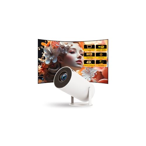 Mini Beamer 4K VideoprojektorUnterstützt Android 11, Smart Projector mit Bluetooth 5 & WiFi 6, LYNCAST 1080p 260ANSI Tragbarer Projektor für Telefon/TV Stick/HDMI/PS5/iOS Mini Beamer 4K VideoprojektorUnterstützt Android 11, Smart Projector mit Bluetooth 5 & WiFi 6, LYNCAST 1080p 260ANSI Tragbarer Projektor für Telefon/TV Stick/HDMI/PS5/iOS von LYNCAST