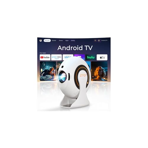 Mini Beamer mit WiFi und Bluetooth, 270° Ratation Tragbarer Projektor Eingebautes Android 11,LYNCAST 200ANSI Smart Projector 50"-150" Videoprojektor für den Heim- und Außeneinsatz Mini Beamer mit WiFi und Bluetooth, 270° Ratation Tragbarer Projektor Eingebautes Android 11,LYNCAST 200ANSI Smart Projector 50"-150" Videoprojektor für den Heim- und Außeneinsatz von LYNCAST