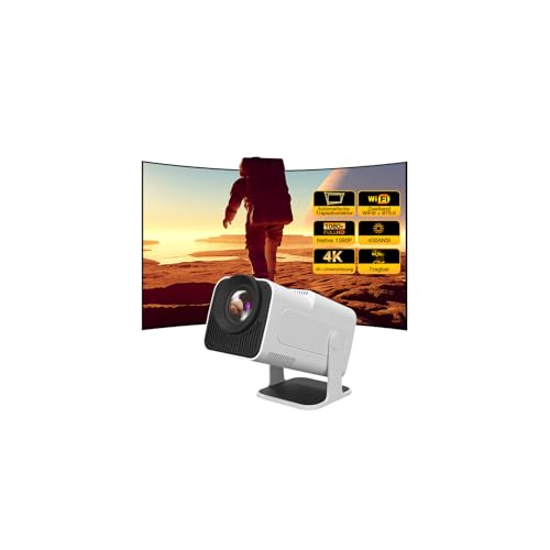 HY320 Projektor nativ 1080P 4K, tragbarer Outdoor-Mini-Beamer mit Android TV, Zwei-Wege-Verbindung WiFi und Bluetooth, LYNCAST HY320 Projektor nativ 1080P 4K, tragbarer Outdoor-Mini-Beamer mit Android TV, Zwei-Wege-Verbindung WiFi und Bluetooth, LYNCAST von LYNCAST