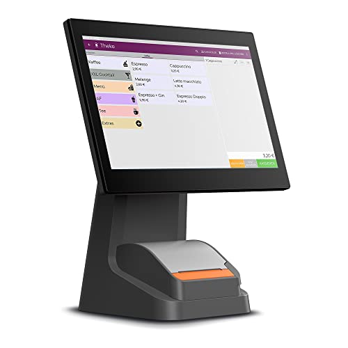 Registrierkasse Kassensystem - Finanzamtkonform 2022 - TSE ready - integrierter Bondrucker - Gastronomie, Handel - GRATIS Ersteinrichtung des POS Terminal (D2s Plus mono) von LYNNE PAYMENT SOLUTIONS