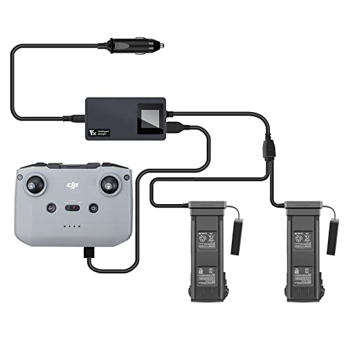 LYONGTECH Akku LCD Kfz Ladegerät für DJI Mavic 3 Classic/Pro,Mavic 3 Drohne, 3-in-1 Autoladegerät Batterie 12 V Akkuladegerät, Akkuladestation Hub Zubehör von LYONGTECH