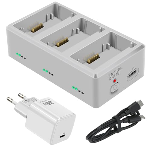 LYONGTECH Akku Ladestation mit 35W USB-c Ladegerät für DJI Mini 3,Mini 3 Pro Drohne von LYONGTECH