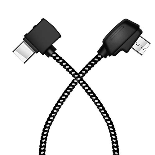 LYONGTECH Micro AB auf USB C 20.7 CM Kabel für Mavic Mini, Mini SE,Mavic 2 Pro/Zoom,Mavic Air,Mavic Pro Fernbedienung, OTG Tablet Handy Controller Drohne Zubehör (USB-C Anschluss) von LYONGTECH
