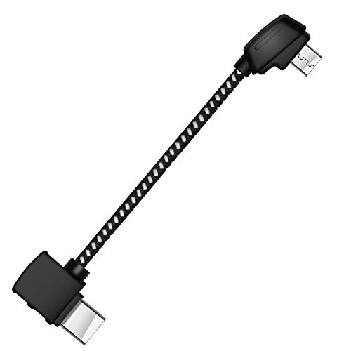 LYONGTECH Micro AB auf USB C 9.3CM Kabel für Mavic Mini, Mini SE,Mavic 2 Pro/Zoom,Mavic Air,Mavic Pro Fernbedienung, OTG Handy Controller Drohne Zubehör (USB-C Anschluss) von LYONGTECH