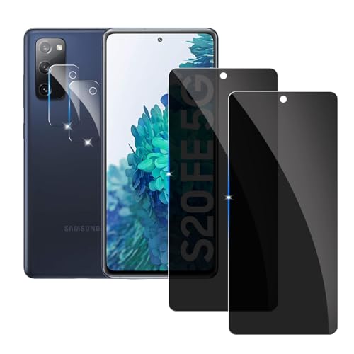 2 Stück Sichtschutzfolie für Samsung Galaxy S20FE Panzer Schutz Glas mit 2 Stück Kameraschutz, 9H Härte Sichtschutz, Frei von Kratzern Folie,Ultrabeständig,Anti-Spion Displayschutz 2 Stück Sichtschutzfolie für Samsung Galaxy S20FE Panzer Schutz Glas mit 2 Stück Kameraschutz, 9H Härte Sichtschutz, Frei von Kratzern Folie,Ultrabeständig,Anti-Spion Displayschutz von LYPHPE