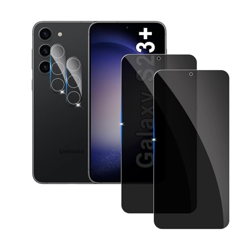 2 Stück Sichtschutzfolie für Samsung Galaxy S23 Plus Panzer Schutz Glas mit 2 Stück Kameraschutz, 9H Härte Sichtschutz, Frei von Kratzern Folie,Ultrabeständig,Anti-Spion Displayschutz 2 Stück Sichtschutzfolie für Samsung Galaxy S23 Plus Panzer Schutz Glas mit 2 Stück Kameraschutz, 9H Härte Sichtschutz, Frei von Kratzern Folie,Ultrabeständig,Anti-Spion Displayschutz von LYPHPE