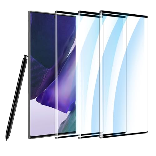 [3 Stück] Panzerfolie für Samsung Galaxy Note20 Ultra Schutzfolie, 9H Härte Displayschutz,[Fingerabdruck-ID Unterstützen][3D-Vollabdeckung], Anti-Kratzer Super klar Folie von LYPHPE