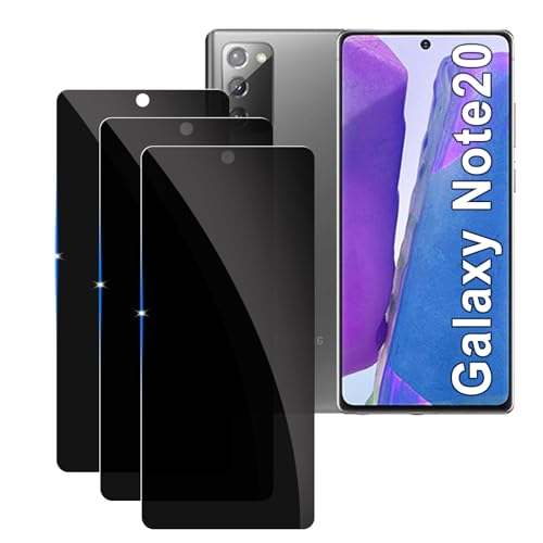 [3 Stück] Sichtschutzfolie für Samsung Galaxy Note20 Panzer Schutz Glas, 9H Härte Sichtschutz, Frei von Kratzern Folie,Ultrabeständig,Frei von Kratzern, [Anti-Spion] Privacy Displayschutz von LYPHPE