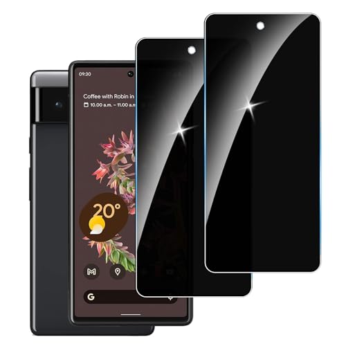 LYPHPE [2 Stück] Sichtschutzfolie für Google Pixel 6 Panzer Schutz Glas, 9H Härte Sichtschutz, Frei von Kratzern Folie,Ultrabeständig,Frei von Kratzern, [Anti-Spion] Privacy Displayschutz von LYPHPE