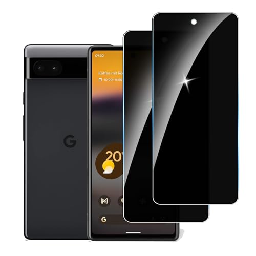 LYPHPE [2 Stück] Sichtschutzfolie für Google Pixel 6A Panzer Schutz Glas, 9H Härte Sichtschutz, Frei von Kratzern Folie,Ultrabeständig,Frei von Kratzern, [Anti-Spion] Privacy Displayschutz von LYPHPE