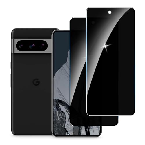 LYPHPE [2 Stück] Sichtschutzfolie für Google Pixel 8 Pro Panzer Schutz Glas, 9H Härte Sichtschutz, Frei von Kratzern Folie,Ultrabeständig,Frei von Kratzern, [Anti-Spion] Privacy Displayschutz von LYPHPE