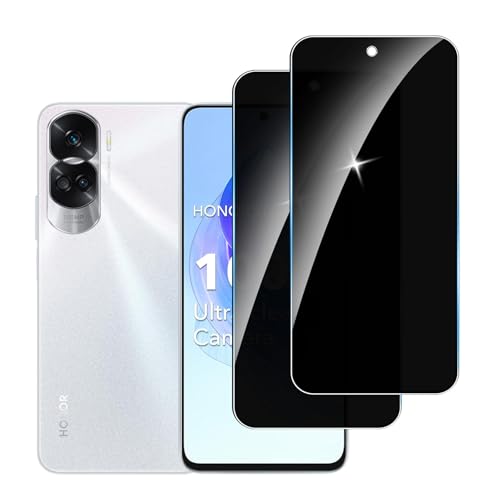 LYPHPE [2 Stück] Sichtschutzfolie für Honor 90 Lite Panzer Schutz Glas, 9H Härte Sichtschutz, Frei von Kratzern Folie,Ultrabeständig,Frei von Kratzern, [Anti-Spion] Privacy Displayschutz von LYPHPE