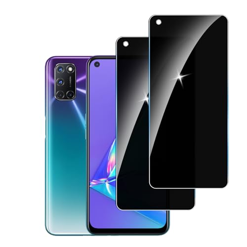 LYPHPE [2 Stück] Sichtschutzfolie für Oppo A72 Panzer Schutz Glas, 9H Härte Sichtschutz, Frei von Kratzern Folie,Ultrabeständig,Frei von Kratzern, [Anti-Spion] Privacy Displayschutz von LYPHPE