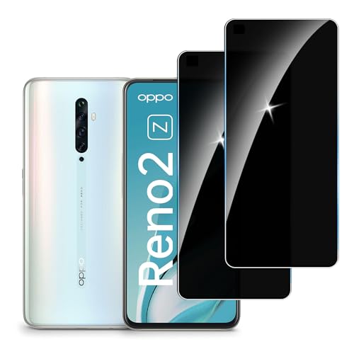 LYPHPE [2 Stück] Sichtschutzfolie für Oppo Reno 2 Panzer Schutz Glas, 9H Härte Sichtschutz, Frei von Kratzern Folie,Ultrabeständig,Frei von Kratzern, [Anti-Spion] Privacy Displayschutz von LYPHPE