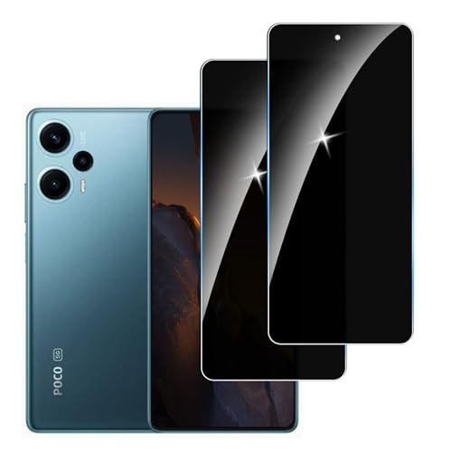 LYPHPE [2 Stück] Sichtschutzfolie für Poco F5 Panzer Schutz Glas, 9H Härte Sichtschutz, Frei von Kratzern Folie,Ultrabeständig,Frei von Kratzern, [Anti-Spion] Privacy Displayschutz von LYPHPE