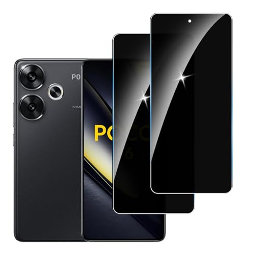 LYPHPE [2 Stück] Sichtschutzfolie für Poco F6 Panzer Schutz Glas, 9H Härte Sichtschutz, Frei von Kratzern Folie,Ultrabeständig,Frei von Kratzern, [Anti-Spion] Privacy Displayschutz von LYPHPE