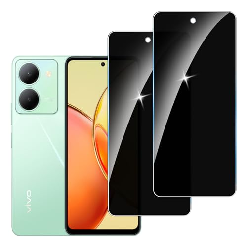 LYPHPE [2 Stück] Sichtschutzfolie für Vivo Y36 Panzer Schutz Glas, 9H Härte Sichtschutz, Frei von Kratzern Folie,Ultrabeständig,Frei von Kratzern, [Anti-Spion] Privacy Displayschutz von LYPHPE
