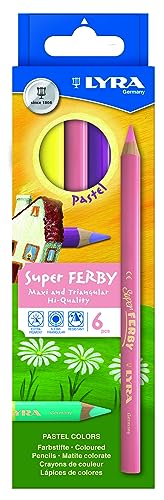 LYRA 3721065 Farbstift, 12 Super Ferby, 6 Pastell von LYRA