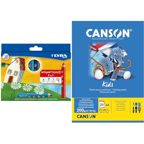 LYRA Bundle Groove Triple 1 und Canson Kids Malpapier LYRA Bundle Groove Triple 1 und Canson Kids Malpapier von LYRA