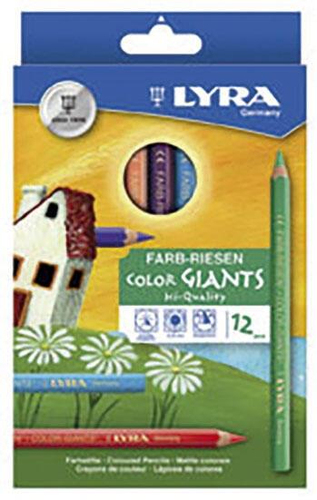 LYRA Buntstifte LYRA Farbst. Farb-Riesen 12St Mehrfarbig von LYRA