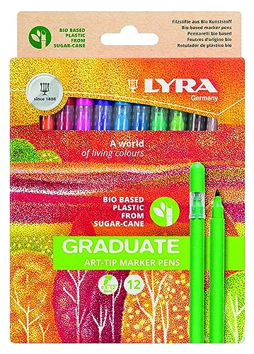 LYRA Graduate Art-Tip Marker, verschiedene Farben, 12 Stück von LYRA