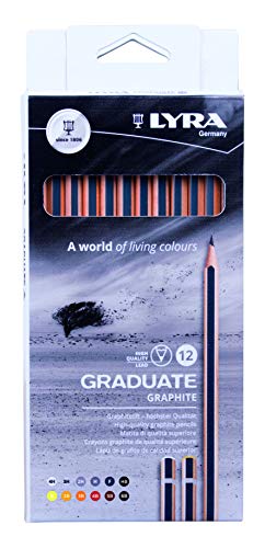 LYRA Graduate Graphite - Kartonetui mit 12 Stiften von LYRA