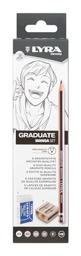 LYRA Graduate Graphite Manga Set 8 Stück von LYRA