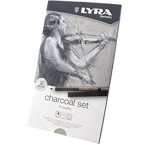 LYRA REMBRANDT Charcoal Set 11er Set im Blechetui von LYRA