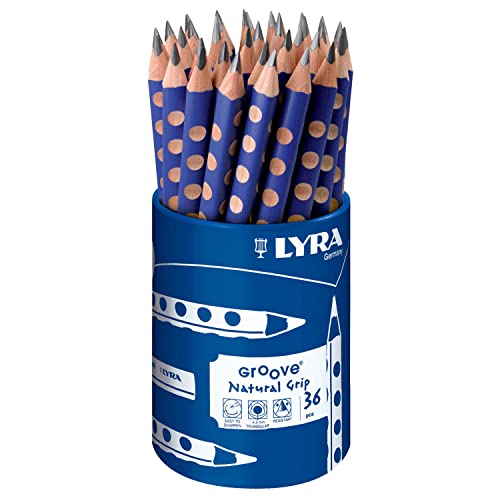 Lyra Groove Jumbo Graphitstift, blau lackiert, RD36 von LYRA