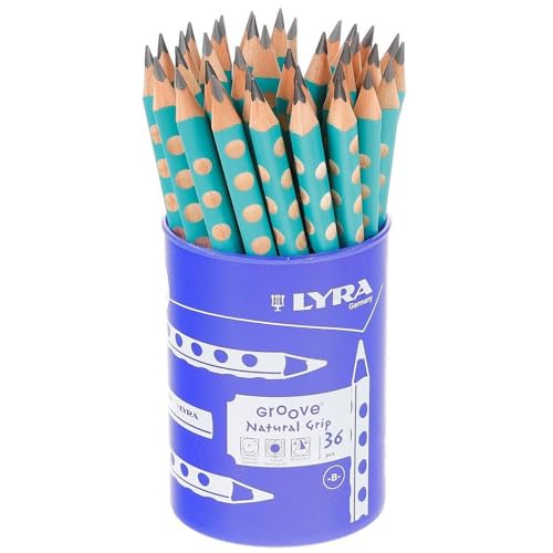 Lyra Groove Jumbo Graphitstift, türkis lackiert, RD36 von LYRA