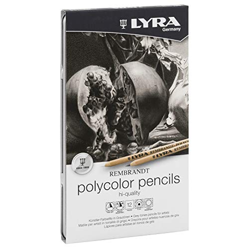 Lyra Rembrandt Polycolor 2001122 Bleistifte, Grau sortiert, 12 Stück von LYRA