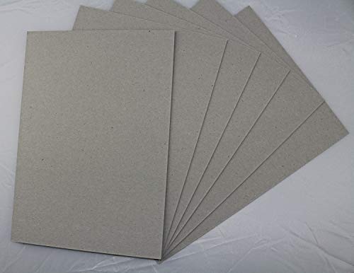 10 Stück Buchbinderpappe Graukarton Format DIN A1 (594 x 841 mm) 1,50mm starke Graupappe Sonderformate des Kartons ist auf Anfrage möglich von LYSCO