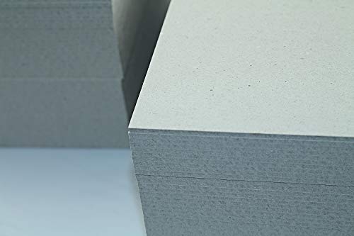10 Stück Buchbinderpappe Graukarton Format DIN A2 (420 x 594 mm) 3,0mm starke Graupappe Sonderformate des Kartons ist auf Anfrage möglich von LYSCO