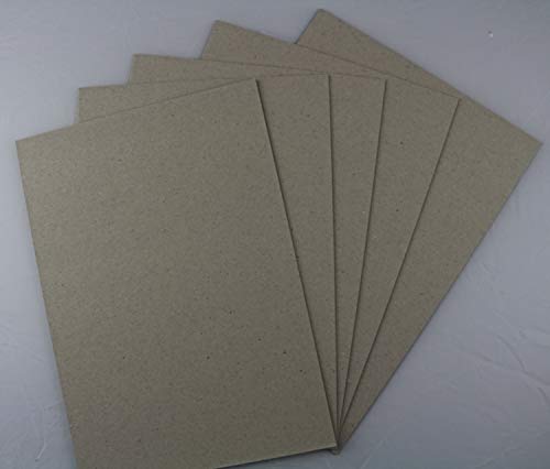 10 Stück Buchbinderpappe Graukarton Format DIN A3 (297 x 420 mm) 2,0mm starke Graupappe Sonderformate des Kartons ist auf Anfrage möglich von LYSCO