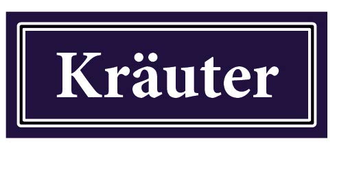 10 Stück Gewürzaufkleber Kräuter 40x16mm Gewürzetiketten Sticker Lebensmittel (Auf-G027) von LYSCO