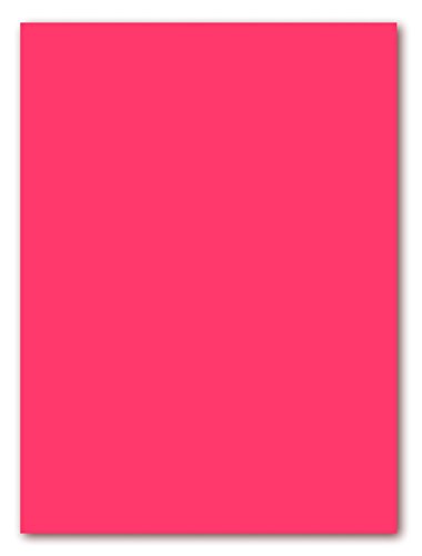 100 Blatt farbiges Briefpapier Lysco Color Paper NEON Magenta Format DIN A4 (210 x 297 mm) stark leuchtendes Papier Briefbogen Farbe Magenta Pink Rosa (LCP-113) von LYSCO