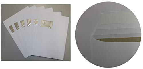 200 Stück DIN C4 Umschläge mit Fenster haftklebend und eingeklebter Papprückwand Versandtaschen komplett weiß von LYSCO