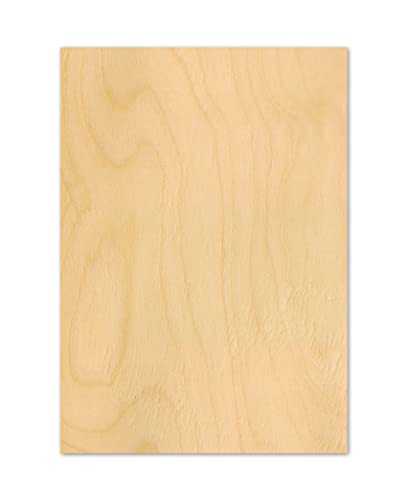 25 Blatt Holz Birke Motivpapier Briefpapier (MPA-5256, DIN A4) Holzfurnier Holzmaserung zweiseitig Holz von LYSCO