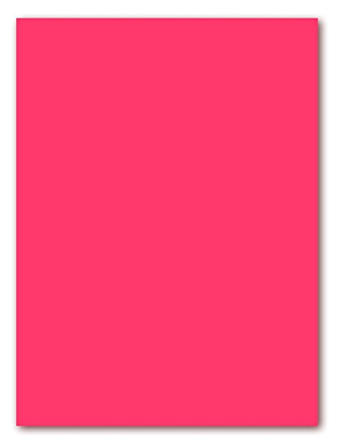 25 Blatt farbiges Briefpapier Lysco Color Paper NEON Magenta Format DIN A5 (148 x 210 mm) stark leuchtendes Papier Briefbogen Farbe Magenta Pink Rosa (LCP-113) von LYSCO