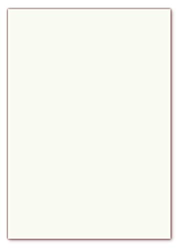 50 x GOHRSMÜHLE Premium Briefpapier im DIN A4 Format (210 x 297 mm) Grammatur 110g/m² mit echtem Wasserzeichen, Farbe matt weiß leicht cremefarben von LYSCO