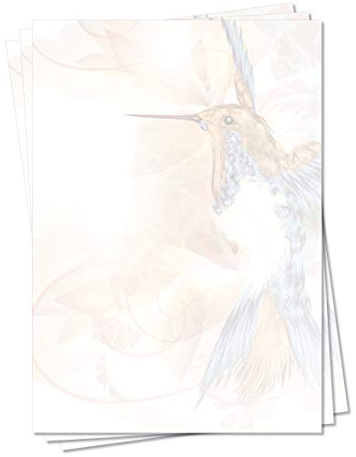 Motiv Briefpapier (Vogel-5132, DIN A4, 100 Blatt) Eisvogel im Flug Vögel Motivpapier Muster von LYSCO