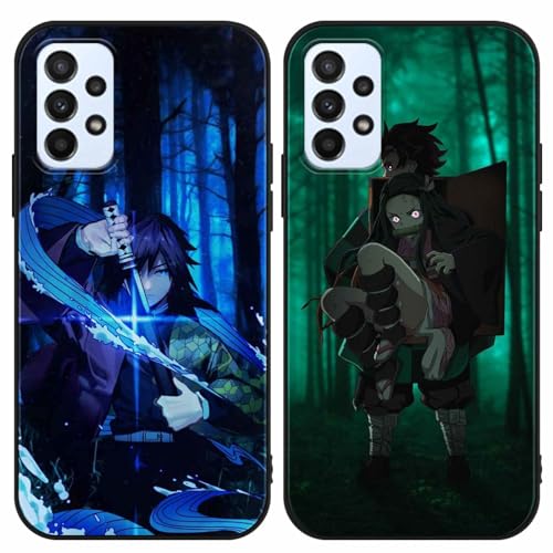 LYUBFDC 2 Stück Handyhülle für Samsung Galaxy A23 5G Hülle 6.6 Zoll, Anime Kamado Nezuko Tanjirou Giyuu Muster Design Manga Case Cartoons Schutzhülle TPU Silikon Charmant für Jungen Frau LYUBFDC 2 Stück Handyhülle für Samsung Galaxy A23 5G Hülle 6.6 Zoll, Anime Kamado Nezuko Tanjirou Giyuu Muster Design Manga Case Cartoons Schutzhülle TPU Silikon Charmant für Jungen Frau von LYUBFDC