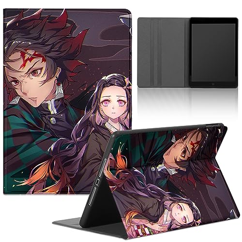 Tablet Hülle für Samsung Galaxy Tab A 2019 T510/T515 10.1 Zoll, Anime Kamado Tanjirou Inosuke Junge Cover, Schutzhülle PU Leder Flip Multi-Winkel Verstellbar Ständer Tablet Folio von LYUBFDC